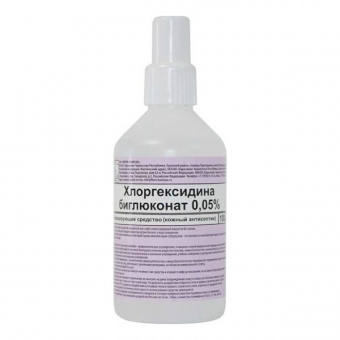 Хлоргексидина биглюконат 0,05% р-р 100мл (дез ср-во)