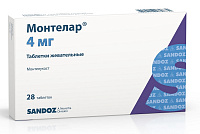 Монтелар тбл жев 4мг №28