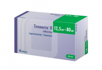 Телмиста Н тбл 12,5мг+80мг №28