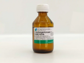 Салициловая к-та р-р д/наруж прим спирт 2% 40мл фл