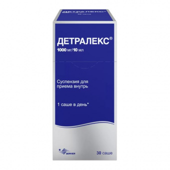 Детралекс сусп д/пр внутрь 1000мг/10мл саше №30