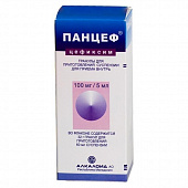 Панцеф гран д/сусп д/пр внутрь 100мг/5мл 32г (60мл) №1 фл