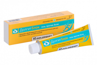 Долгитблок гель д/наруж прим 5%+3% 50г