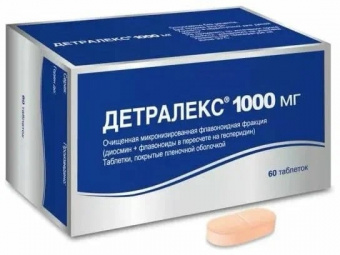 Детралекс тбл п/п/о 1000мг №60