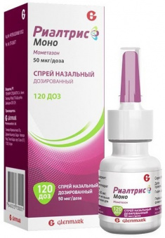 Риалтрис Моно спрей наз дозир 50мкг/доза 120доз фл