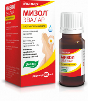 Мизол Эвалар р-р д/наружн примен 1% фл 50мл