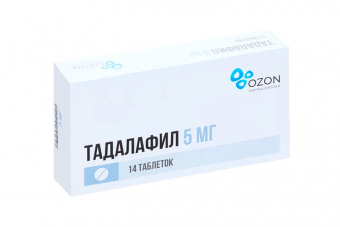 Тадалафил тбл п/п/о 5мг №14