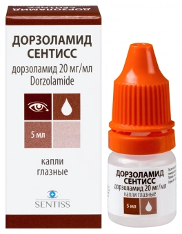Дорзоламид Сентисс капли гл 20мг/мл 5мл фл