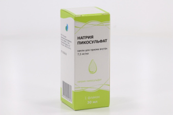 Натрия пикосульфат капли д/пр внутрь 7,5мг/мл 30мл