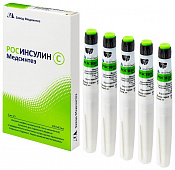 Росинсулин С Медсинтез сусп п/к 100МЕ/мл 3мл №5 Комфортпен