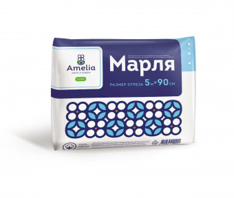 Амелия марлевый отрез мед н/стерил 5м х 90см