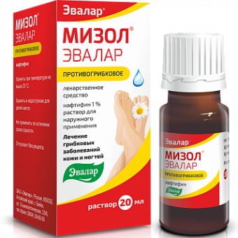 Мизол Эвалар р-р д/наружн примен 1% фл 20мл