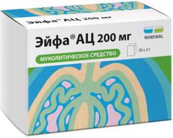 Эйфа АЦ гран д/р-ра д/пр внутрь 200мг 3г №20