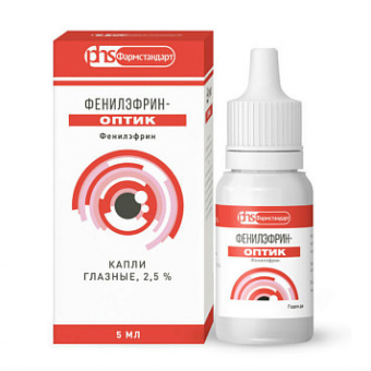 Фенилэфрин-оптик капли гл 2,5% 5мл фл-кап