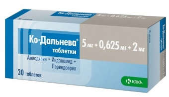 Ко-Дальнева тбл 5мг+0,625мг+2мг №30