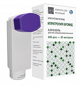 Ипратропия бромид аэр д/инг дозир 20мкг/доза 200доз