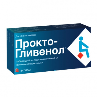 Прокто-гливенол супп рект №10