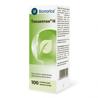Тонзилгон Н капли д/пр внутрь 100мл