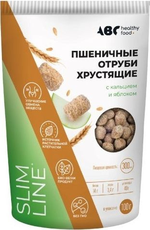 АВС Хелси отруби пшен. хруст. лито кальц/яблок 100г