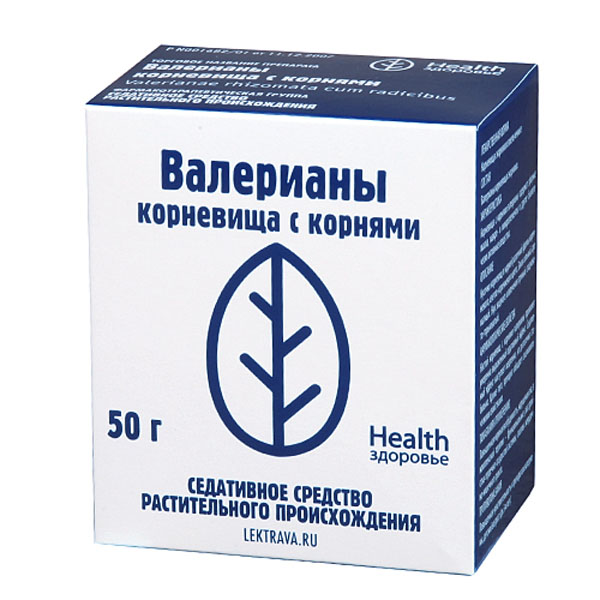 Валериана корневища с корнями 50г