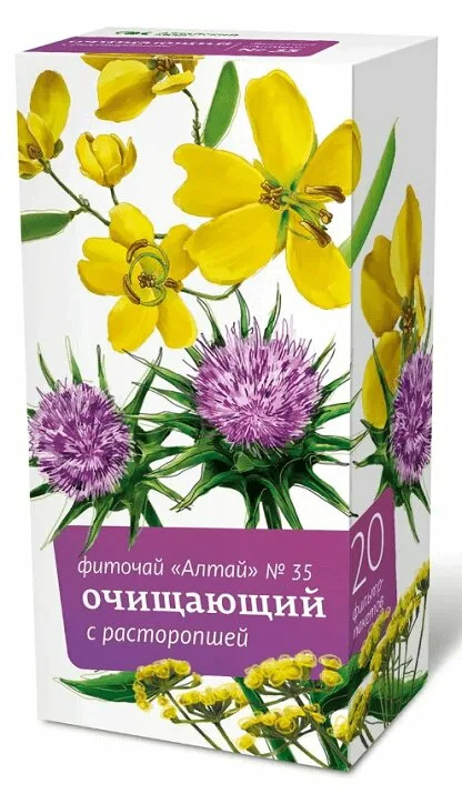 Алтай чай №35 Очищающий с расторопшей ф/п 2г №20