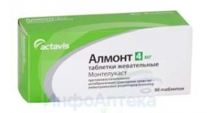 Алмонт тбл жев 4мг №98