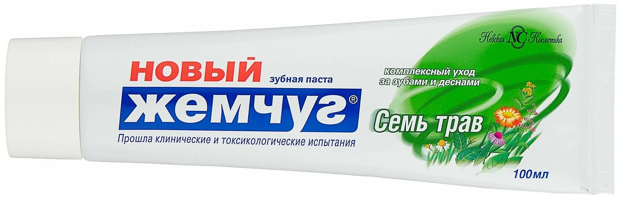 Зубная паста Новый Жемчуг Семь трав 100мл