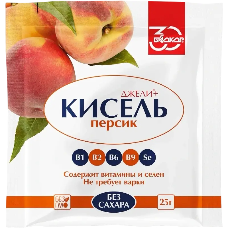 Кисель джели плюс персик 25г