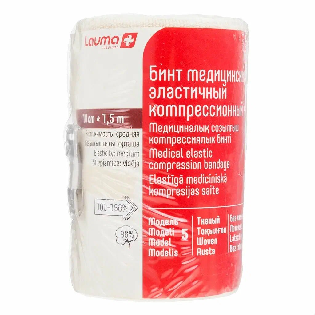 Лаума бинт эластич мод5 СР 10см х 1,5м с застеж