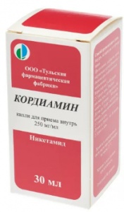 Кордиамин капли д/пр внутрь 250мг/мл 30мл фл