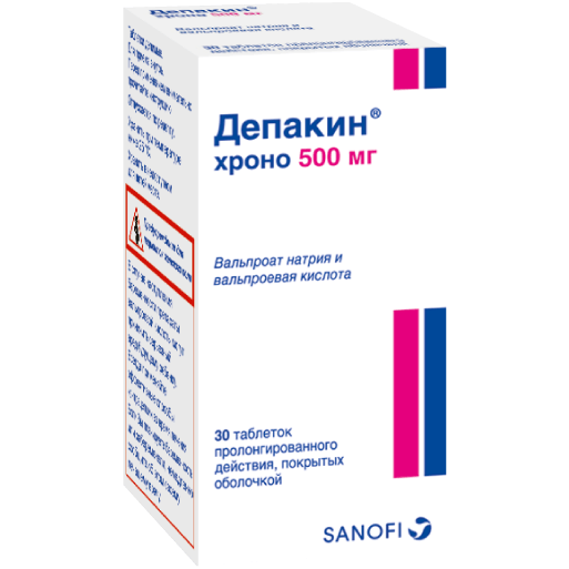 Депакин Хроно тбл пролонг д-я п/о 500мг №30