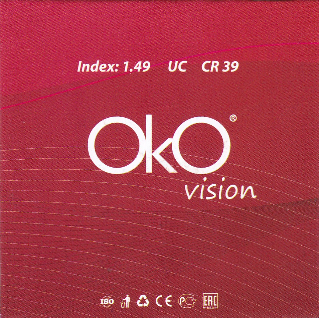 Линза очковая OkOvision 1.49 CR39 UC +1,00 75мм
