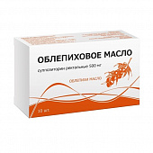 Облепиховое масло супп рект 500мг №10