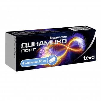 Динамико Лонг тбл п/п/о 20мг №4