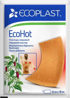 Экопласт лейкопластырь перцовый Экохот 12х18см