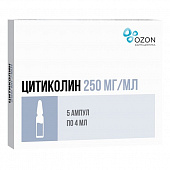Цитиколин р-р в/в в/м 250мг/мл 4мл №5