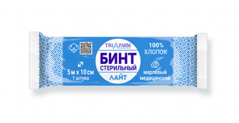 Бинт марл стерил 5м х 10см