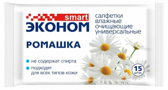 Смарт эконом салфетки влажные Ромашка №15