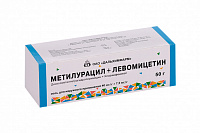 Метилурацил+Левомицетин мазь д/наруж прим 40мг/г+7.5мг/г 50г