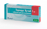 Торендо Ку-таб тбл дисперг в пол рта 1мг №30
