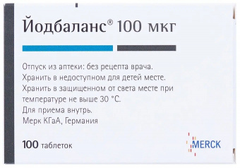 Йодбаланс тбл 0,1мг №100