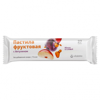 Витатека пастила фруктовая Яблоко-слива 27г