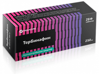 Тербинафин тбл 250мг №28