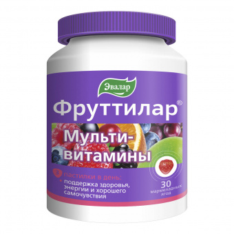 Фруттилар Мультивитамины паст жеват 4г №30