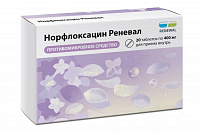 Норфлоксацин Реневал тбл п/п/о 400мг №20