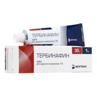 Тербинафин-Вертекс крем д/наруж прим 1% 30г