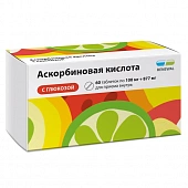 Аскорбиновая к-та с глюкозой тбл 100мг+877мг №60