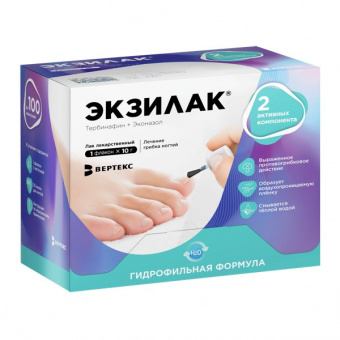 Экзилак лак д/ногтей лекарств 4%+3% фл 10г №1