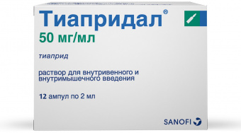 Тиапридал р-р в/в в/м 50мг/мл 2мл №12 амп