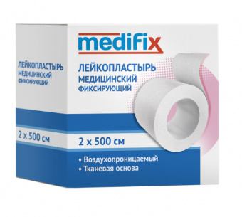 Медификс лейкопластырь фиксир 2х500см неткан бел
